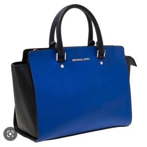 Michael Kors Selma Handbag Black/Blue